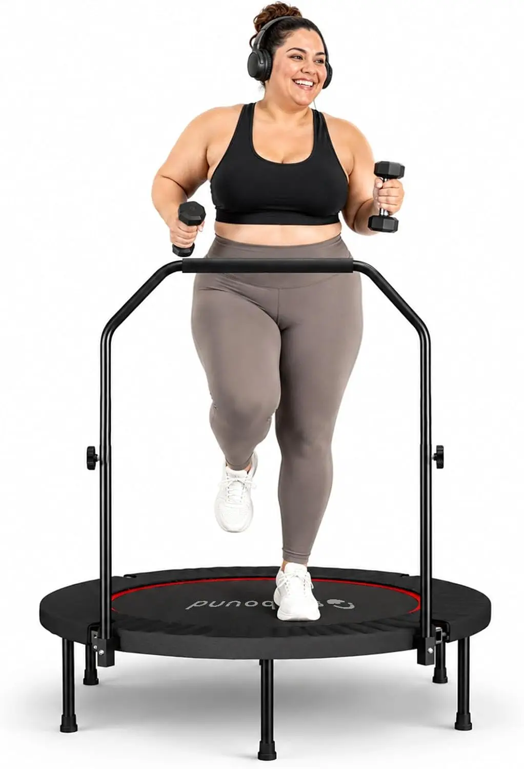 Trampoline Mini Indoor - Rebounder-Trampolin für Erwachsene - Indoor-Mini-Trampolin mit
