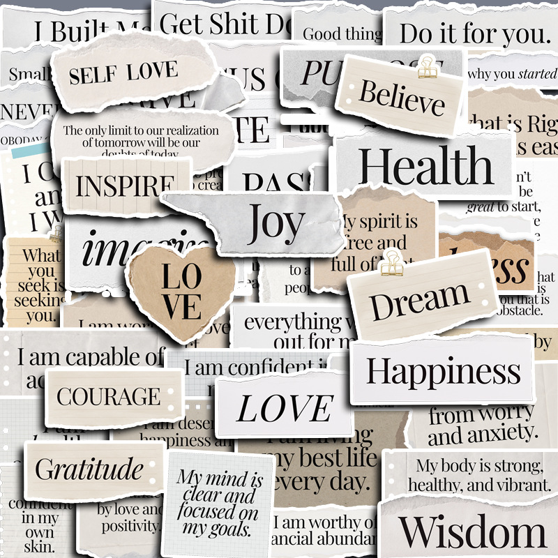 Kids Toys Quotes - 60 Stück lustige Zitate, Cartoon-Graffiti-Aufkleber, DIY-Aufkleber