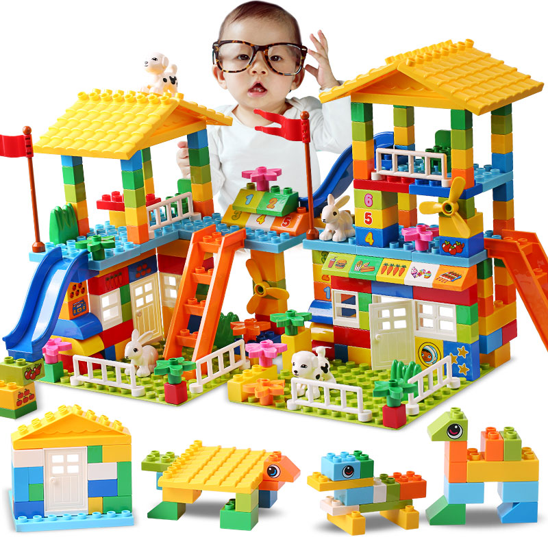 Marble Run Set - Große Partikel Dach Blöcke Kompatibel Stadt