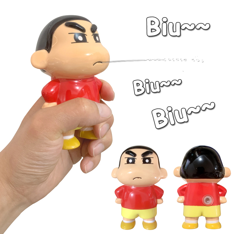 Kids Toys Entertainer - Lustiges Crayon Shin-Chan Niedliches Anime-Cartoon-Figur-Modell Spritz-Spielzeug