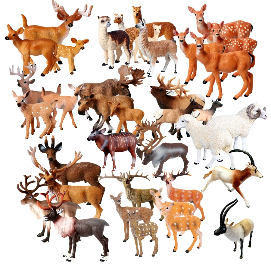 Kids Toys Reviews - Spielzeug Tiere Figuren Weihnachten Rentier Elch