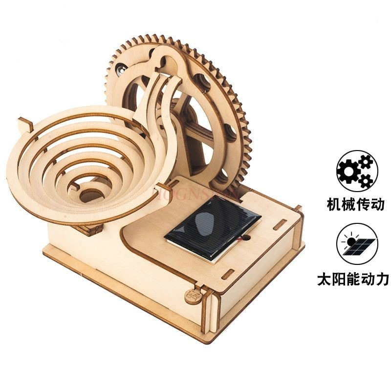Marble Run Set - Solar-Marmorlauf aus Holz für Kinder von