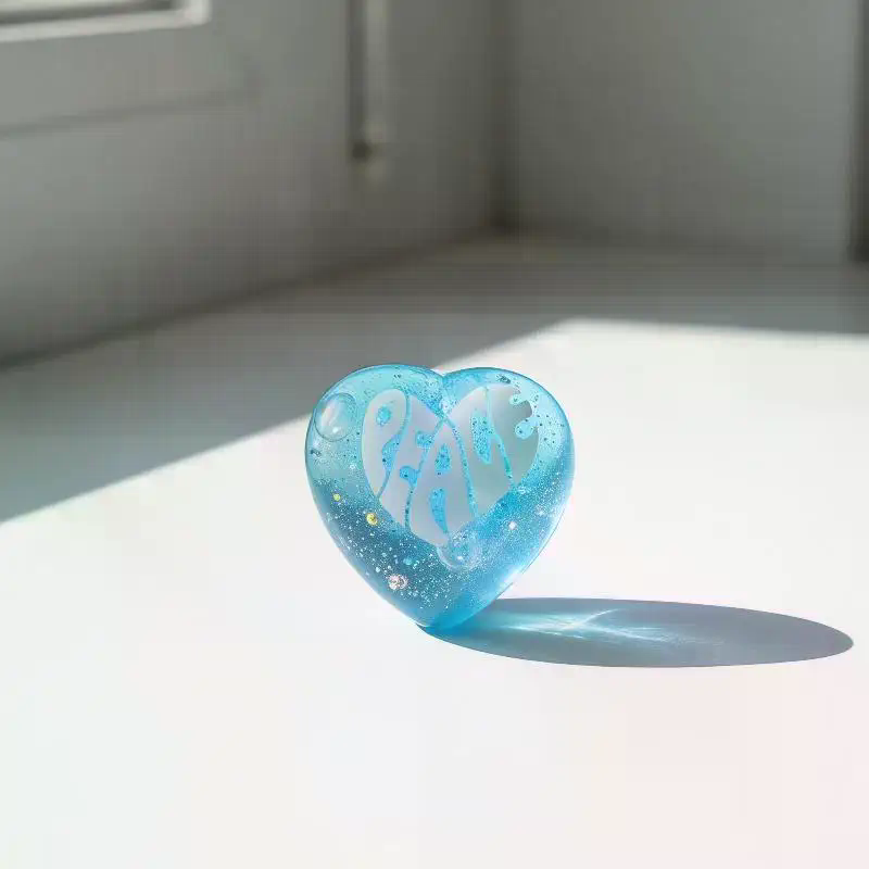Glitzer-Herzförmiges Quetschsp – Kids Toys Quotes Bewertung und Preis