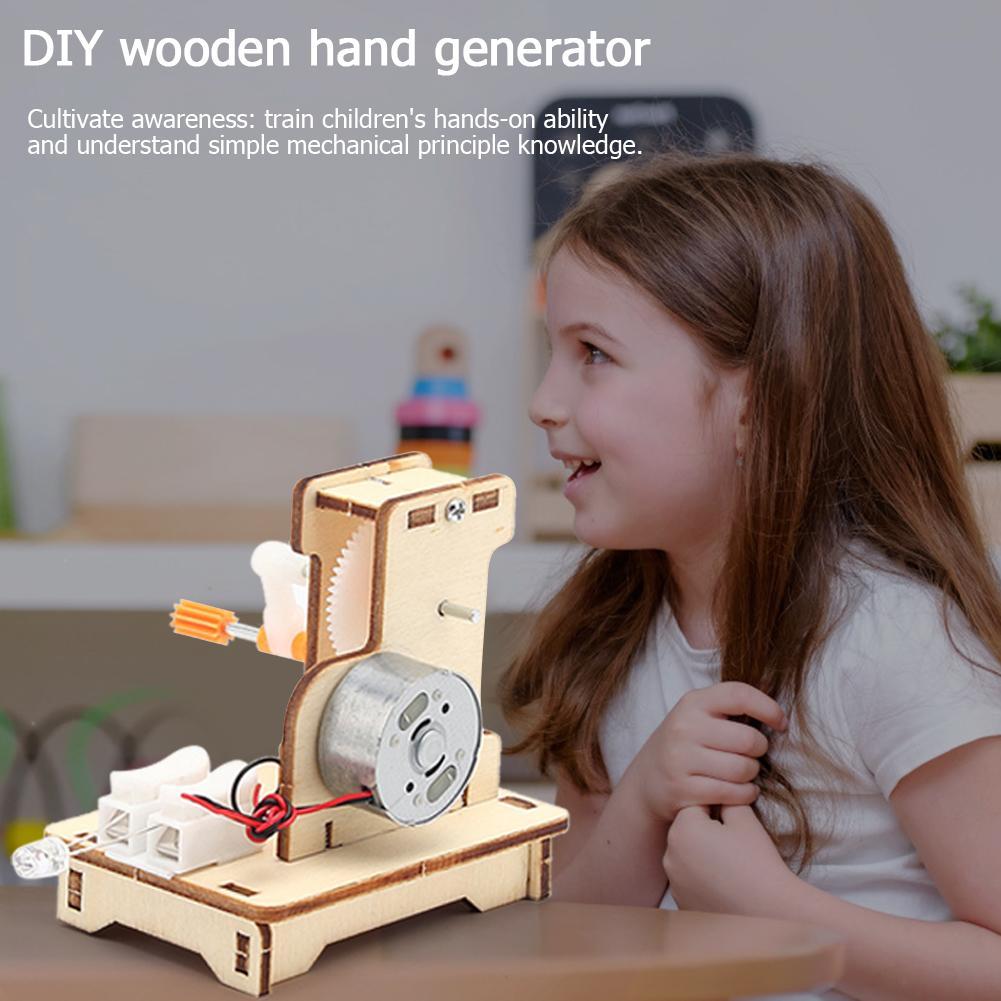 Kinder-DIY-Holz-Handkurbelgene – Kids Toys Quotes Bewertung und Preis