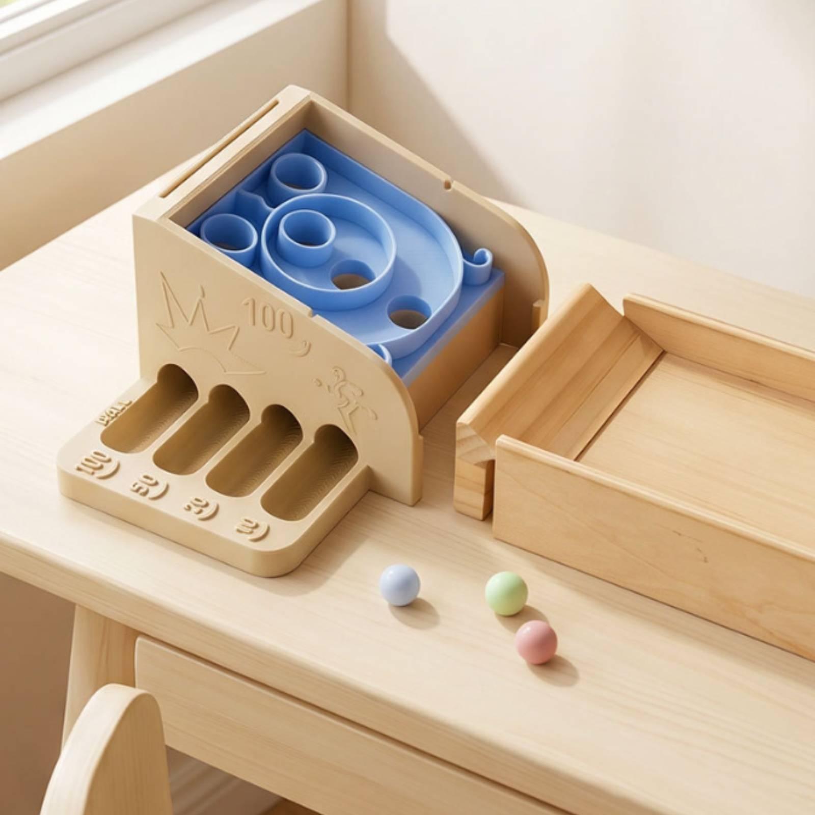 Holz-Murmelbahn-Spielzeug mit  – Marble Run Set Bewertung und Preis