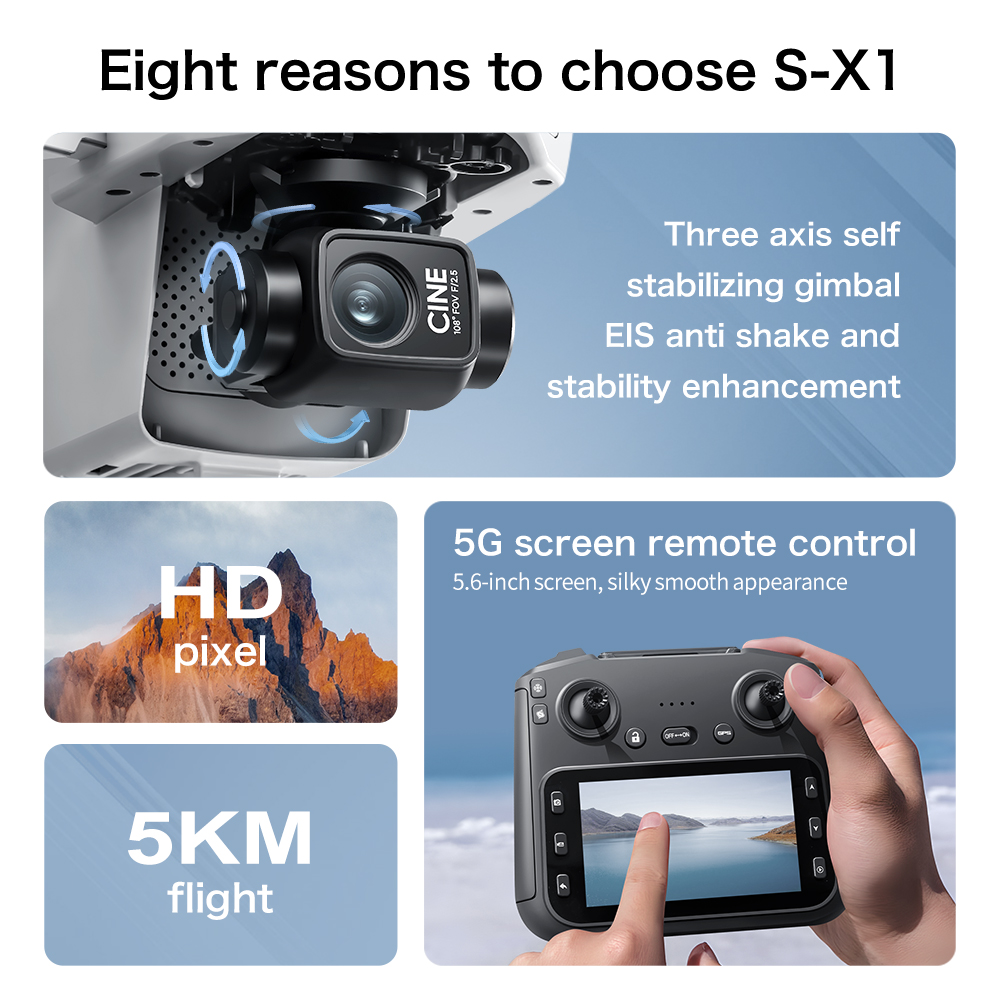 Original S-X1 Drohne 8K HD Pro – Kids Toys Drone Bewertung und Preis