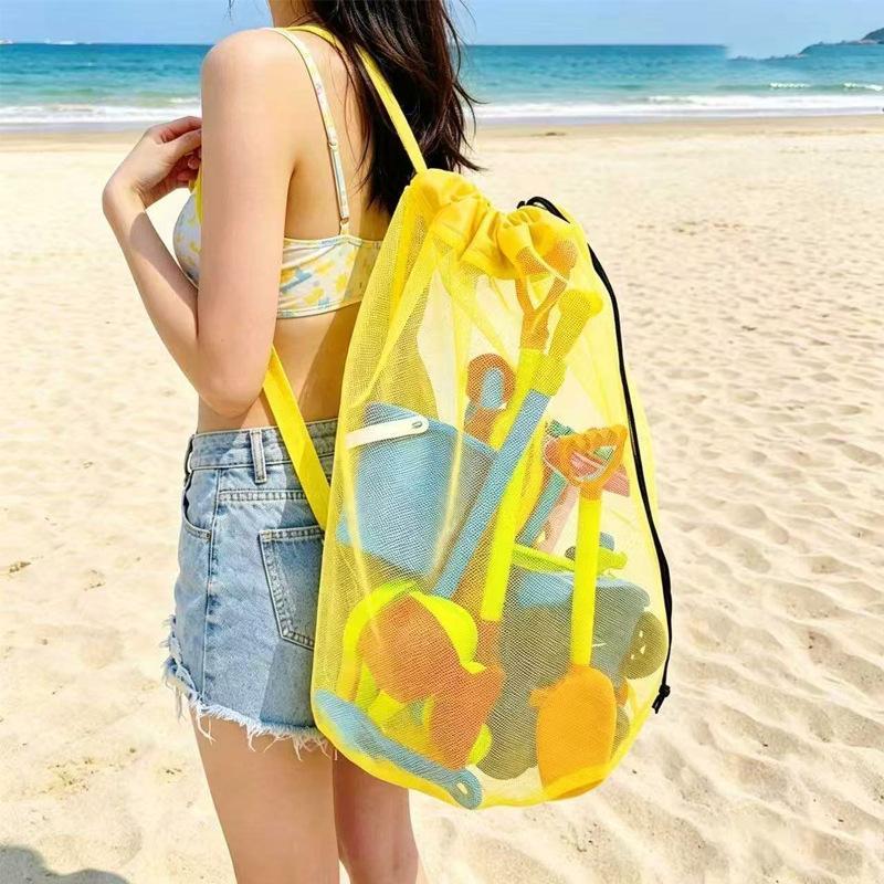 Große, tragbare Netz-Strandtas – Kids Toys Bag Bewertung und Preis