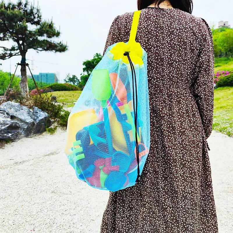Große, tragbare Netz-Strandtas – Kids Toys Bag Bewertung und Preis