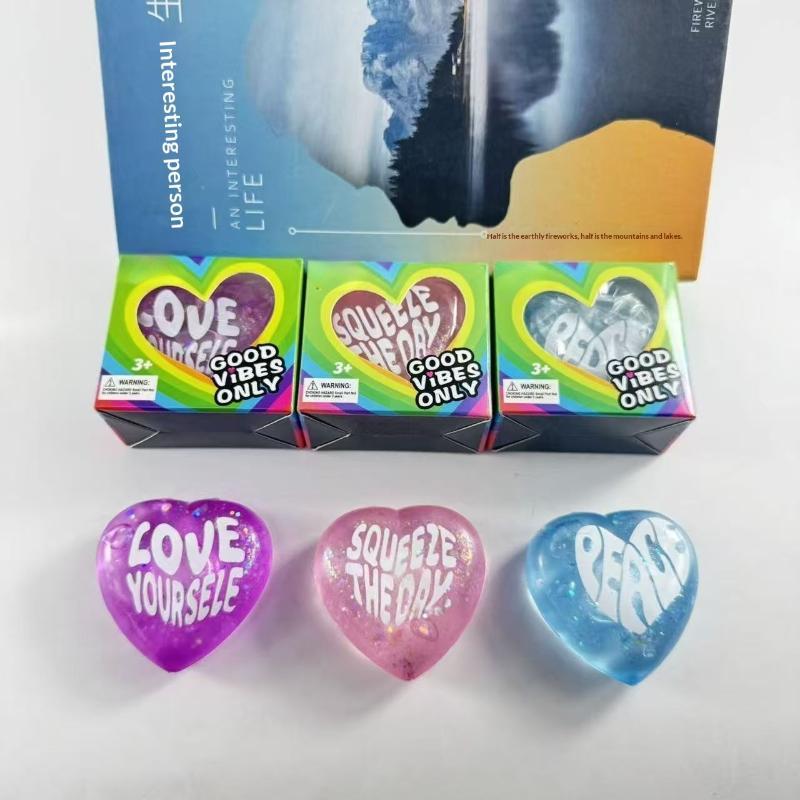 Neue Glitzer-Herz-Quetschspiel – Kids Toys Quotes Bewertung und Preis