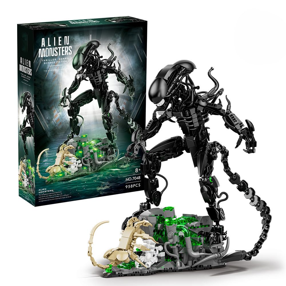 958PCS Alien Monsters Baustein – Xenomorph Kids Toys Bewertung und Preis