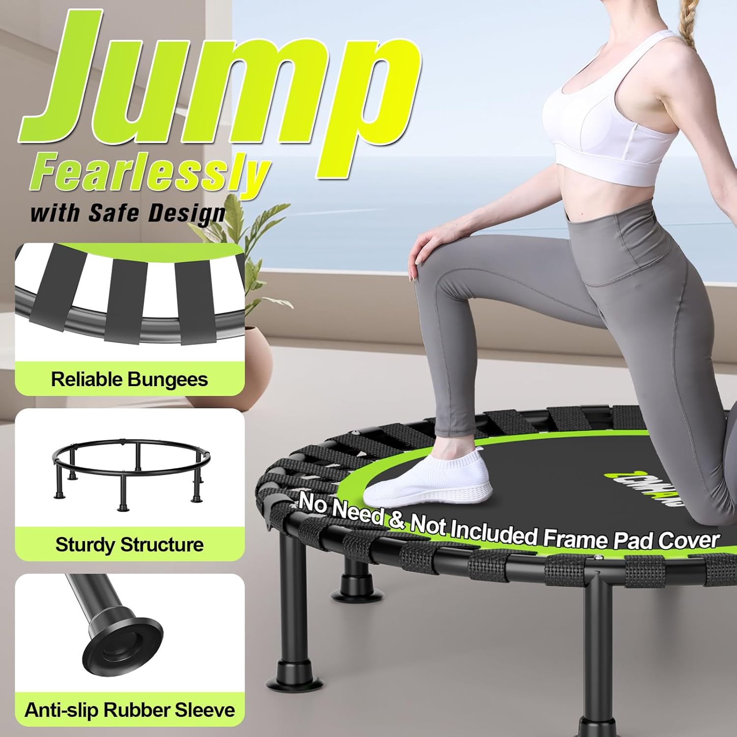 Faltbares Mini-Trampolin 40 Zo – Trampoline Mini Indoor Bewertung und Preis
