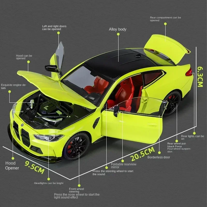 Legierung 1:24 Skala BMW M4 Sp – Kids Toys Under 100 Bewertung und Preis