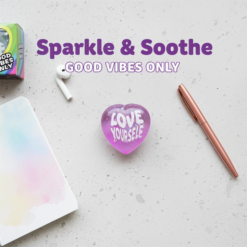 Weiches Glitzer-Herz-Quetschsp – Kids Toys Quotes Bewertung und Preis