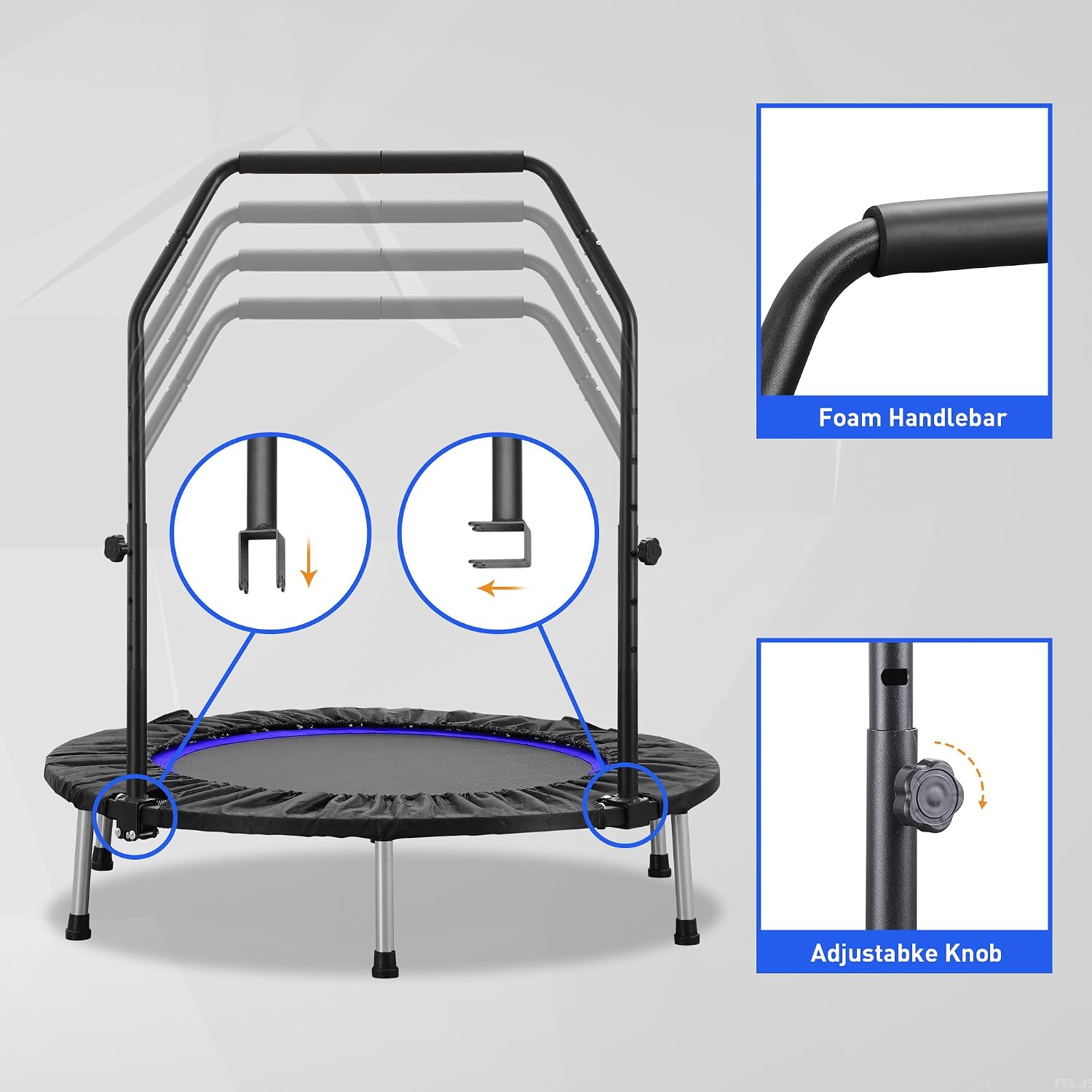 40-48 Zoll Mini-Trampolin, ver – Trampoline Mini Indoor Bewertung und Preis