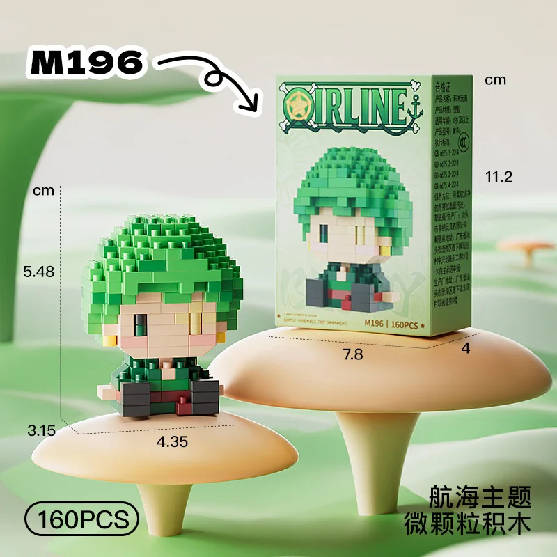 ONE PIECE 3D Anime-Modell Sonn – Lego Building Blocks Bewertung und Preis